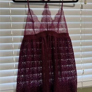 Victoria's Secret Deep Purple Lace Dress